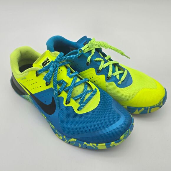 Nike Fuse Training Shoes Volt Yellow & Blue Men’s Running Sneakers Size 10 - Picture 1 of 9